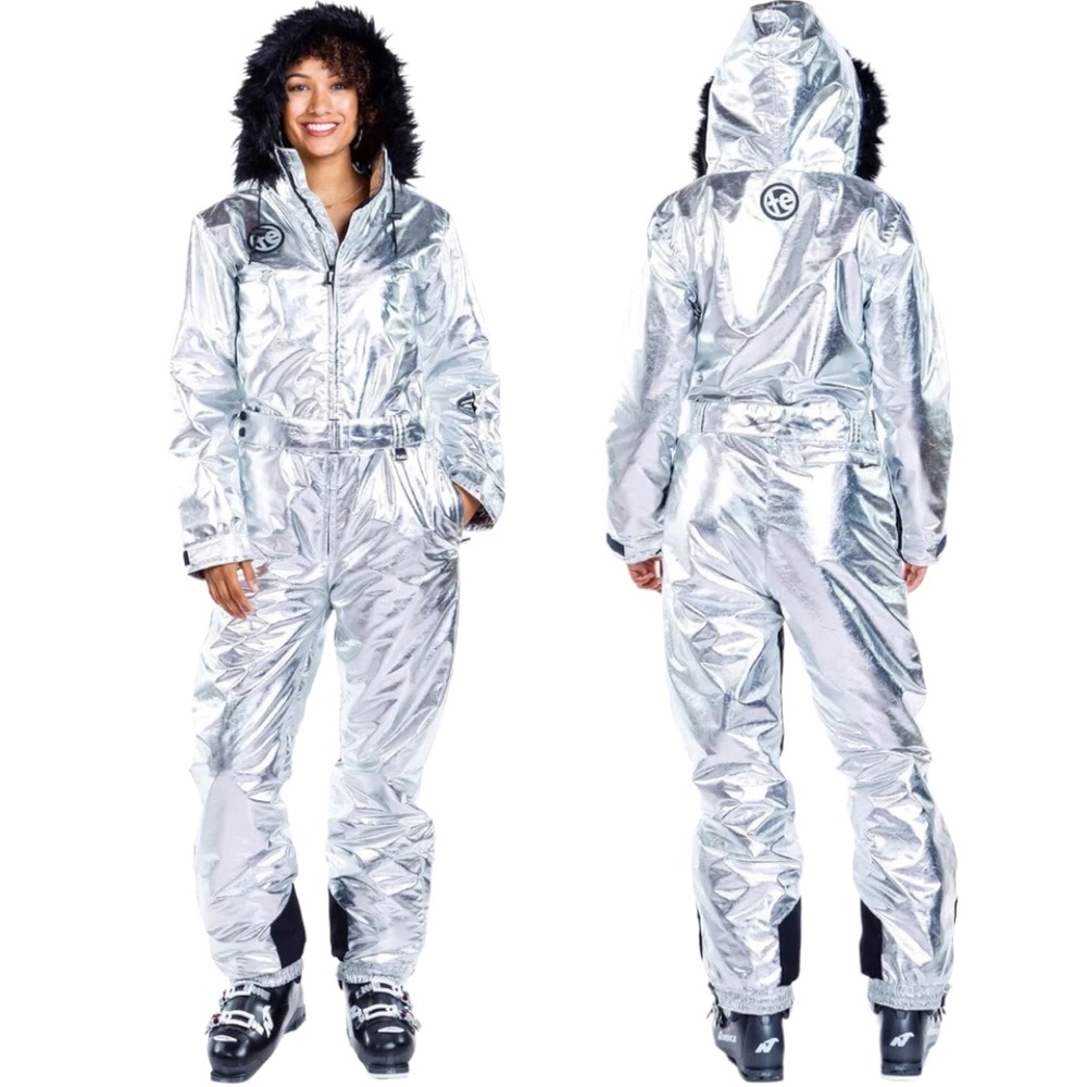 Tipsy Elves WOMEN'S SILVER BULLET SNOW SUIT size S - perfect condition worn once